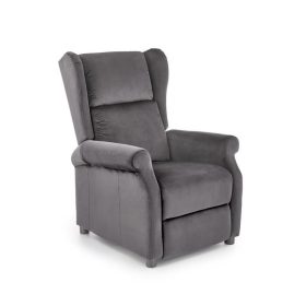 Agustin 2 fotel velvet szövet szürke