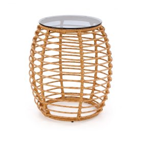 Barrel lerakóasztal natúr