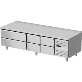   hűtött alap, 2000x700x600 mm, 4 fiók GN 1/1, 2 fiók GN 2/1