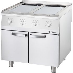 indukciós tűzhely, 4 égős, P 14 kW