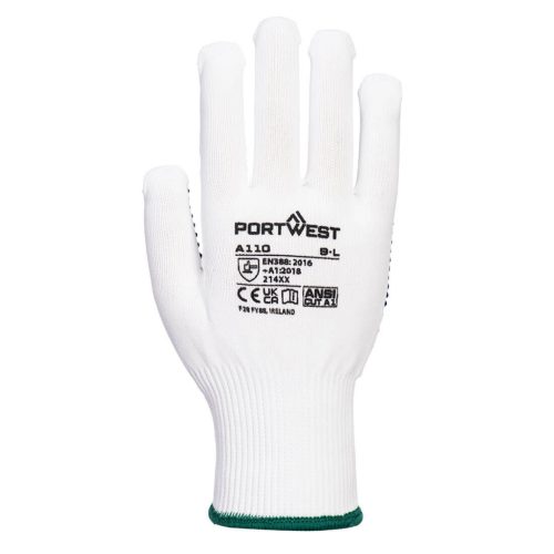 Portwest Nylon PVC pontozott védőkesztyű
