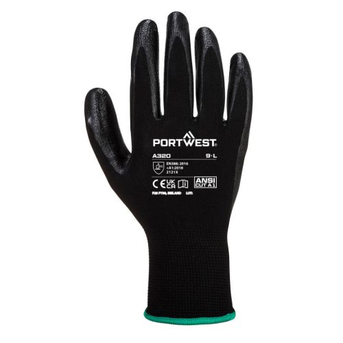 Portwest Nylon nitrilhab tenyérmártott védőkeszyű