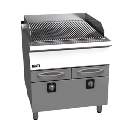 Fagor kétzónás álló elektromos grillsütő, inox kivitelben