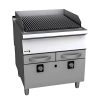 Fagor kétzónás szabadon álló gázüzemű grillsütő, inox kivitelben