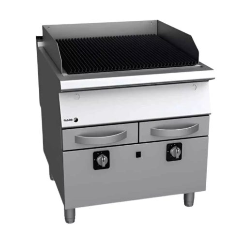 Fagor kétzónás álló gázüzemű grillsütő, inox kivitelben