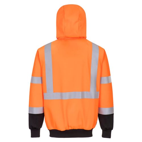 Portwest Hi-Vis kéttónusú kapucnis pulóver