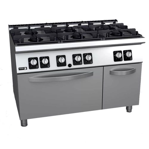 Fagor hatzónás gázüzemű tűzhely, 56,60 kW, GN2/1