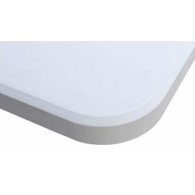   Téglalap alakú kerti vendéglátóasztal bőröndben 180x74cm fehér Eco