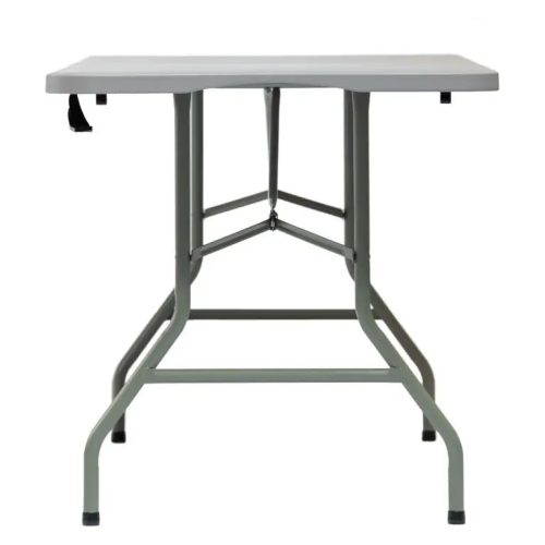Téglalap alakú kerti vendéglátóasztal bőröndben 180x74cm szürke Eco