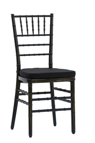 Textil párna 40x40cm Chiavari székhez - fekete