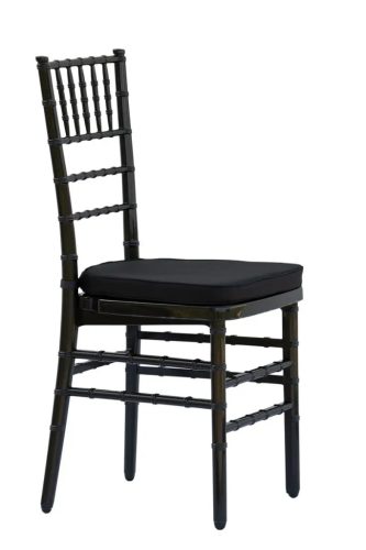 Textil párna 40x40cm Chiavari székhez - fekete