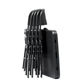   Összecsukható rattan kerti étkezőgarnitúra - 180 cm-es asztal + 4 szék