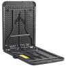 Rattan kerti vendéglátó szett - 180 cm-es asztal + 2 pad