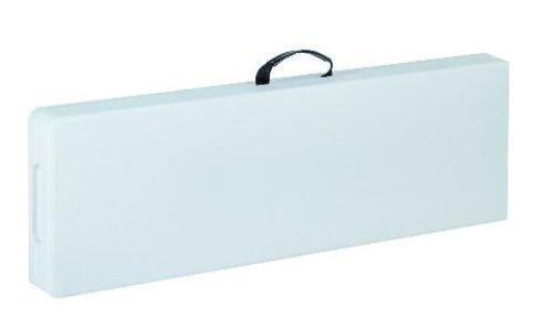 Összecsukható vendéglátóipari pad, fehér, 180x30cm