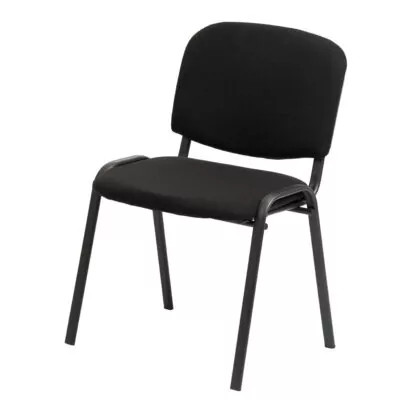 ISO kárpitozott tárgyalószék - fekete