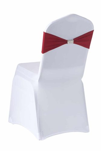 Rugalmas székdísz - piros