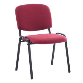 ISO kárpitozott konferenciaszék – bordó színű