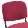 ISO kárpitozott konferenciaszék – bordó színű