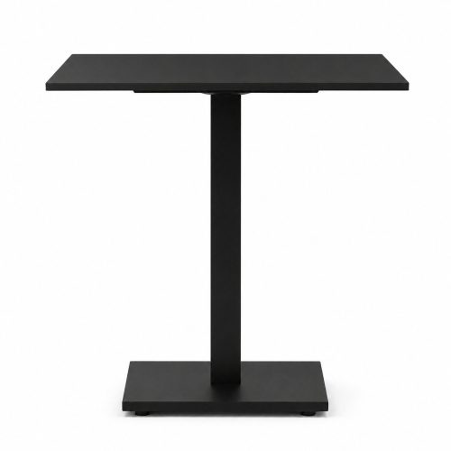 Patio kávézóasztal, HPL asztallap, 68x68 cm, fekete – nero portoro