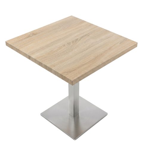 ARP264 négyzet alakú kávézóasztal, 80x80x3,6 cm, XL – sonoma