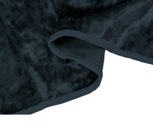 Téglalap alakú fekete bársony terítő 280x160cm