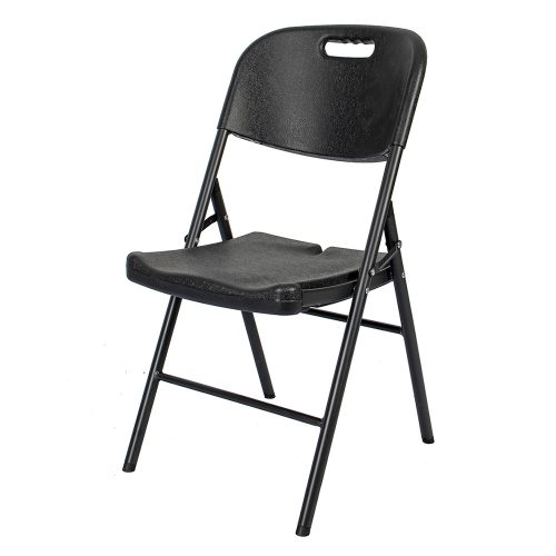 Erős, fekete, összecsukható kerti szék vendéglátóipari egységhez