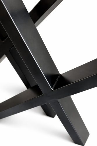 70x56 cm-es fém lábak X alakú loft stílusú íróasztalhoz – 2 db