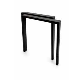   70x73,5 cm-es fém lábak T típusú loft íróasztalhoz – 2 db