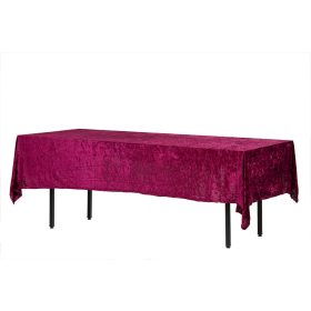 Téglalap alakú bordó bársony terítő 280x160cm
