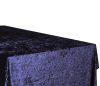 Sötétkék téglalap alakú bársony terítő 280x160cm