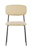 Uno skandináv stílusú kárpitozott szék - krémszínű