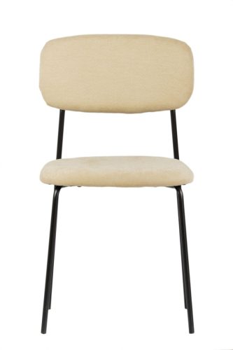 Uno skandináv stílusú kárpitozott szék - krémszínű
