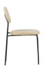 Uno skandináv stílusú kárpitozott szék - krémszínű