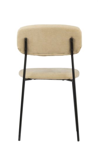 Uno skandináv stílusú kárpitozott szék - krémszínű