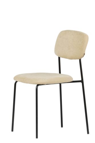 Uno skandináv stílusú kárpitozott szék - krémszínű
