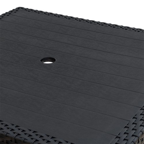 Riviera kerti asztal - rattan utánzat