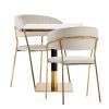 Arany ARP608 bárasztal 70x70cm fehér + 2 Glamour székszett