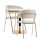 Arany ARP608 bárasztal 70x70cm fehér + 2 Glamour székszett