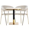 Arany ARP608 bárasztal 70x70cm fehér + 2 Glamour székszett