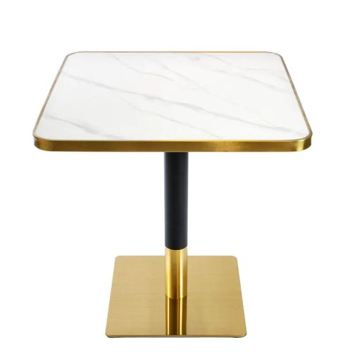 Arany ARP608 bárasztal 70x70cm fehér + 2 Glamour székszett