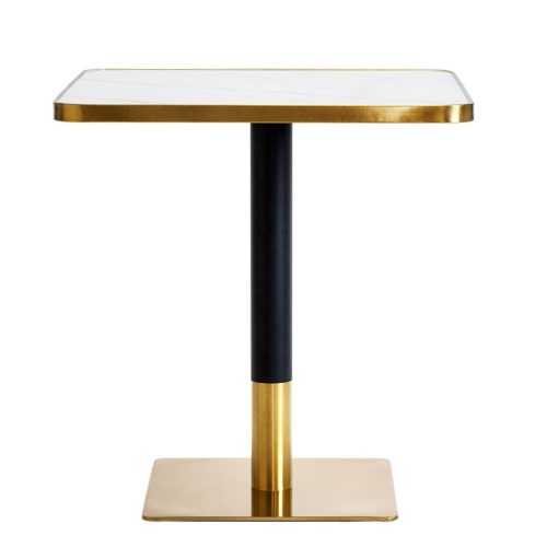 Arany ARP608 bárasztal 70x70cm fekete + 2 fekete Glamour székszett