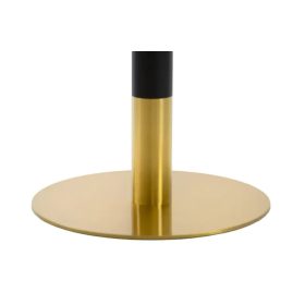 Asztalláb, fekete és arany színű, kerek lábbal ARP609