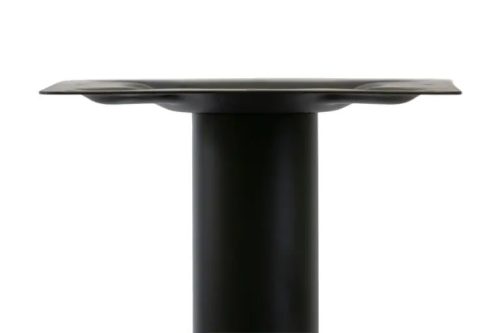 Asztalláb, fekete és arany színű, kerek lábbal ARP609