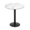 70 cm-es dohányzóasztal – fehér márvány