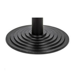   Fekete, matt, kerek, lépcsőzetes lábazat kávézóasztalhoz ARP0610