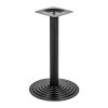 Fekete, matt, kerek, lépcsőzetes lábazat kávézóasztalhoz ARP0610