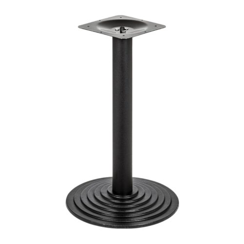 Fekete, matt, kerek, lépcsőzetes lábazat kávézóasztalhoz ARP0610