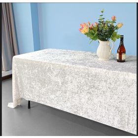   Téglalap alakú bársony terítő bézs színben 280x160cm Bársony