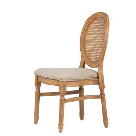 Louis Provencal bankett szék - sötét natúr szín