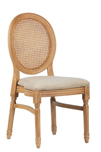 Louis Provencal bankett szék - sötét natúr szín